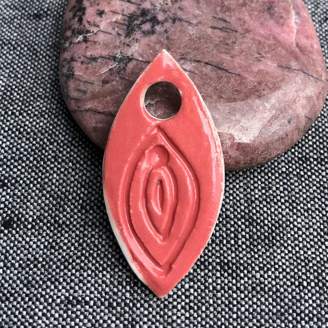 Pendentif Vulve Corail Jouissance